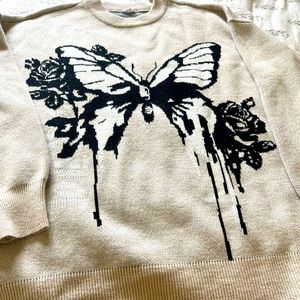 Garage Butterfly Graphic Sweater. Mint condition, worn 1x
